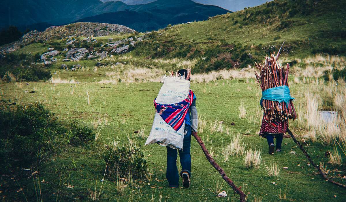 Campesinos in the hills of Cusco